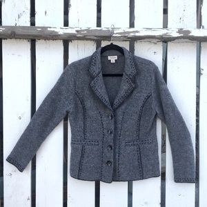 Venario Boiled wool blazer Gray